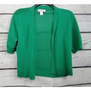 Christopher & Banks Small Green Cardigan Sweater